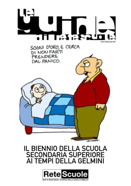 Il biennio della scuola secondaria superiore