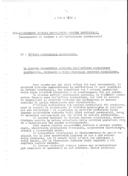 e) H Ufficio anriaaltura provinciale.