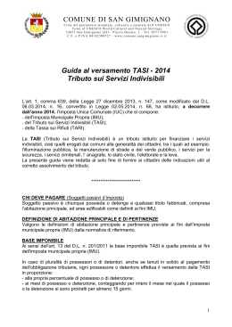 Guida TASI 2014 - Comune di San Gimignano