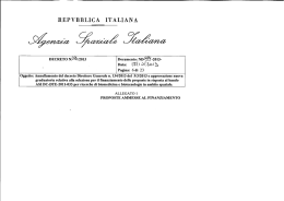 Proposte ammesse al finanziamento