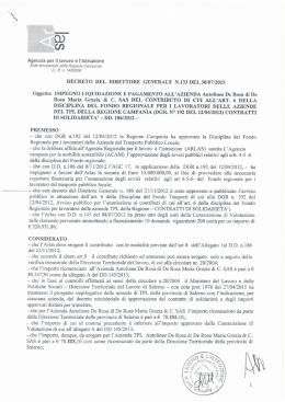 decreto n. 133 del 30.07.2015 De Rosa