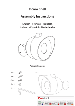 Y-cam Shell Assembly Instructions English - Fran&ccedil;ais