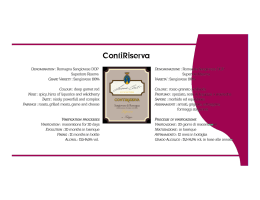 DENOMINATION : Romagna Sangiovese DOP