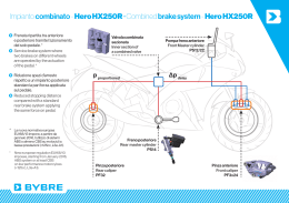 Impianto combinato - Hero HX250R • Combined brake