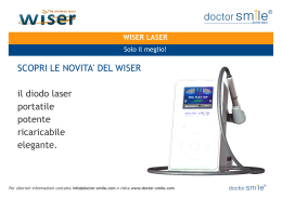 SCOPRI LE NOVITA` DEL WISER il diodo laser portatile potente
