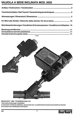 VALVOLA A SEDE INCLINATA MOD. 2632