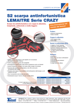 52 scarpa antinfortunistica LEMAITRE Serie CRAZY