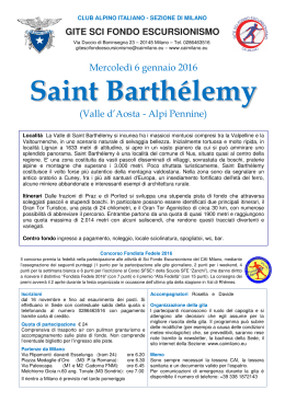 Saint Barthélemy - Club Alpino Italiano