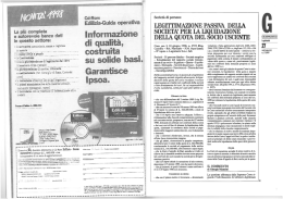 Legittimazione passiva della societ&agrave; per la liquidazione della quota