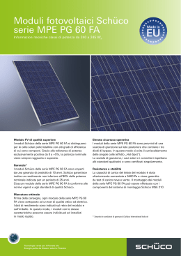 Moduli fotovoltaici Schüco serie MPE PG 60 FA