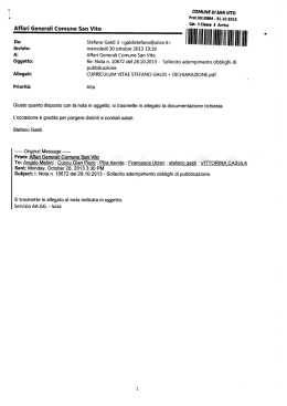 Affari Generali Comune San Vito
