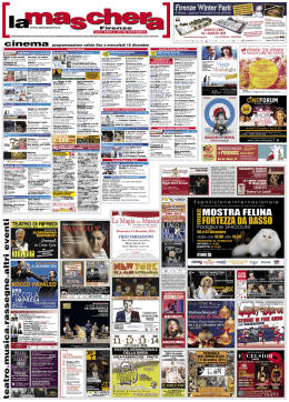 teatro . musica . rassegne . altri eventi