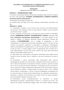 Statuto Scuderia Biondetti - Scuderia Automobilistica Clemente