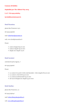 Ricettività Bobbio formato PDF