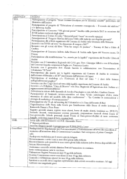ATTIVITA` STATO ITA Partecipazione al progetto “Sicuri insieme