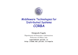 Middleware Technologies for Distributed