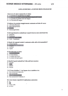 SCIENZE MEDICO VETERINARIE