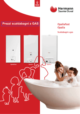 Scaldabagni Opalia a gas