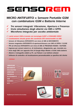 SENSOREM = IL MICRO ANTIFURTO