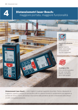 Brochure Misuratori Laser Bosch - PDF