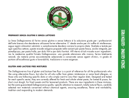 La linea Dallagiovanna di Farine senza glutine e senza lattosio e la