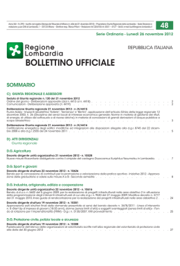 Scarica il BURL - Osservatorio per le Politiche Sociali della