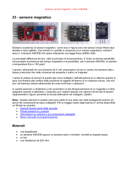 23 - sensore magnetico - Arduino: programmi schemi e note