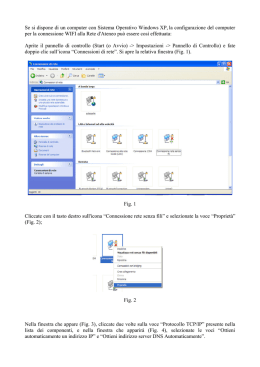 Se si dispone di un computer con Sistema Operativo Windows XP