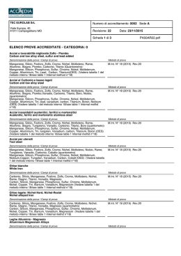 Scarica il documento ELENCO PROVE