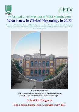 What is new in Clinical Hepatology in 2013?