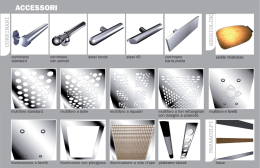 sedile ribaltabile multiforo e faretti