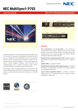 NEC P703 Datasheet