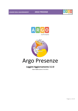 Argo Presenze