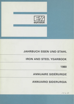 [ger] Jahrbuch Eisen und Stahl 1980 [eng] Iron and steel yearbook