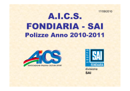 AICS A.I.C.S. FONDIARIA SAI FONDIARIA