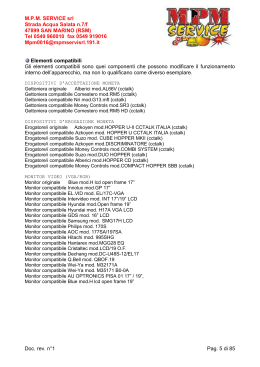 M.P.M. SERVICE srl Strada Acqua Salata n.7/f 47899 SAN MARINO