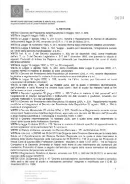 SECONDA UNIVERSITA DEGLI STUDI DI NAPOLI