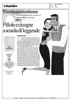 Pillole e cicogne, a scuola di leggende