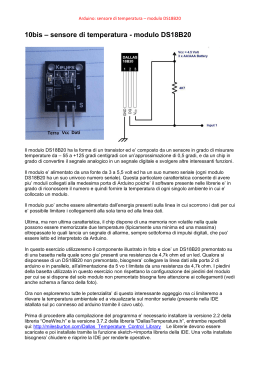 10bis – sensore di temperatura - modulo DS18B20