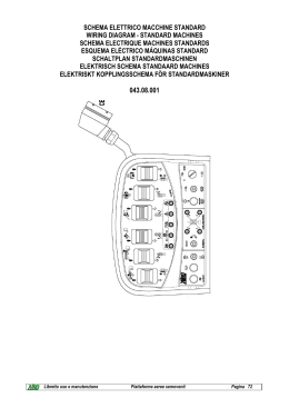 SCHEMA ELETTRICO MACCHINE STANDARD WIRING