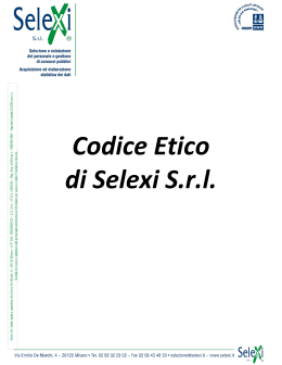 Codice Etico di Selexi S.r.l.