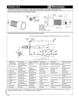 XX930A3..M12 Ultrasonic Sensors with Analog