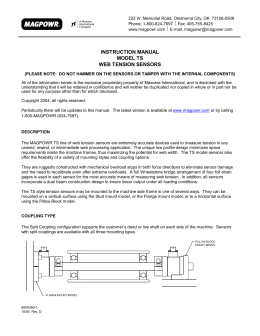 Tension Sensors User Manual