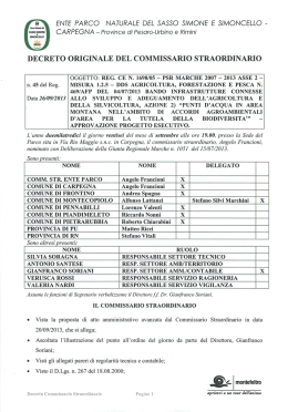 ENTE PARCO NATURALE DEL SASSO SIMONE E SIMONCELLC) -