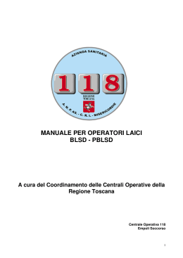manuale per operatori laici blsd - pblsd