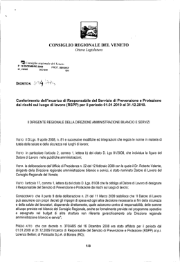 CONSIGLIQ REGIONALE DEL VENETO Ottava Legislatura