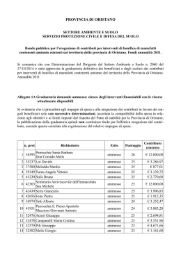 PROVINCIA DI ORISTANO