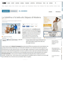 La Valtellina si fa bella allo Skipass di Modena Vu0i