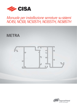 PMA300 Manuale Installazione Metra