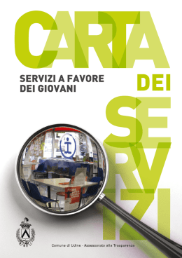 Leggi e scarica la Carta dei Servizi a favore dei